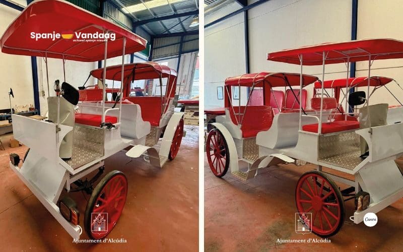 Eerste elektrische paardloze koetsen van Spanje gepresenteerd op Mallorca