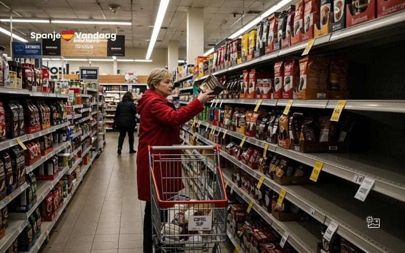 Zijn de gevolgen van het Douwe Egberts koffie prijsconflict in Nederland ook te merken in Spanje?
