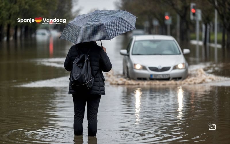 Hevige regenval veroorzaakt overstromingen en noodsituaties in provincies Almería en Murcia
