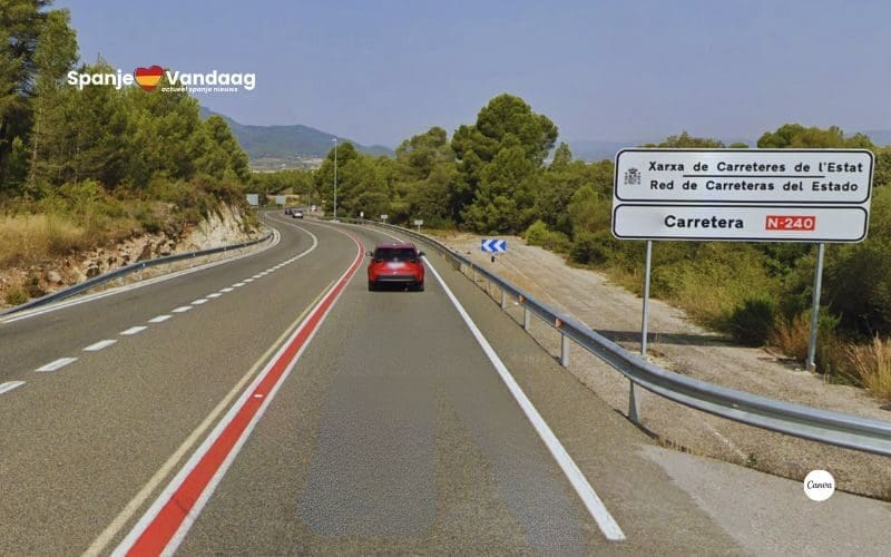 Wat is de betekenis van de nieuwe doorgetrokken rode lijnen op de Spaanse wegen?