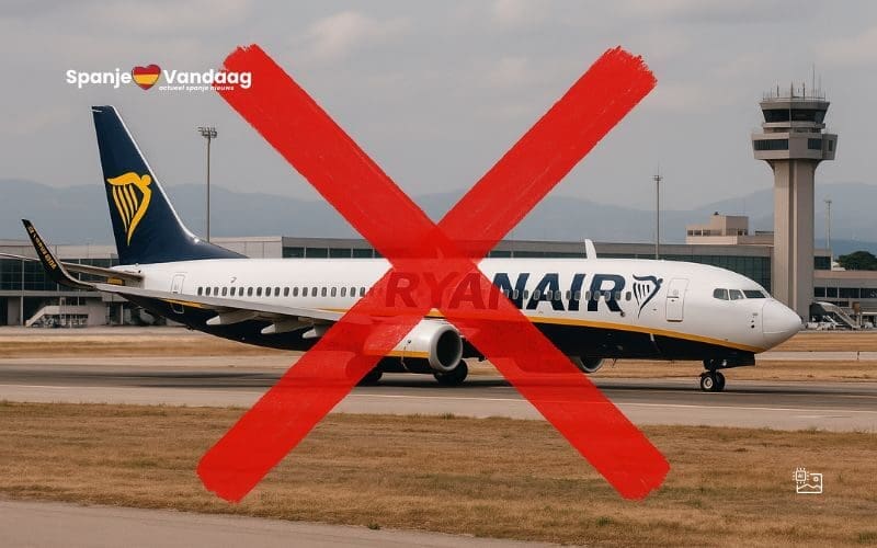 Ryanair stopt met routes vanaf zeven regionale luchthavens in Spanje