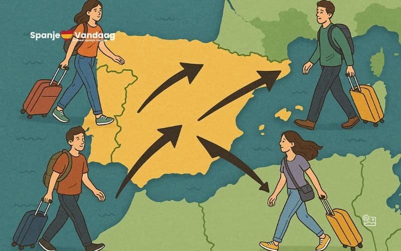 Voor het eerst wonen er meer dan drie miljoen Spanjaarden in het buitenland