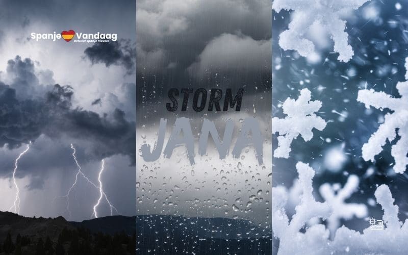 Storm ‘Jana’ veroorzaakt zware regenval in de provincie Málaga