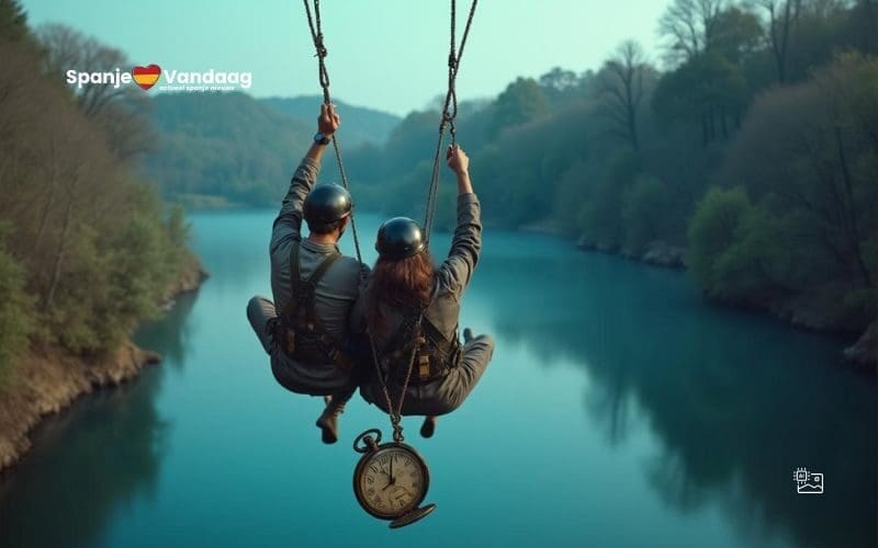 In Spanje kun je via een tokkelbaan in de tijd reizen