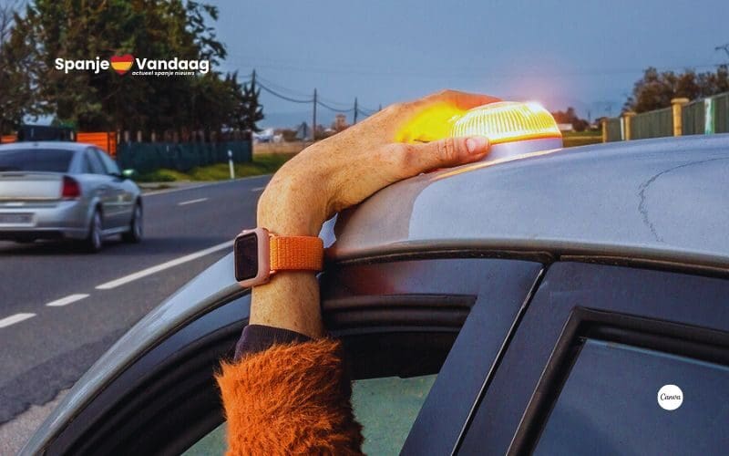 Is de V-16 waarschuwingslamp als vervanging van de gevarendriehoek in 2026 ook verplicht voor buitenlandse voertuigen?