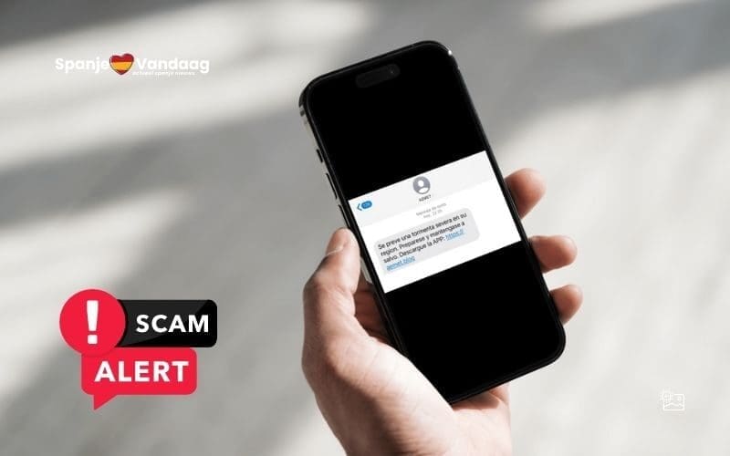 Oplichters misbruiken waarschuwingen van Spaanse weerdienst met valse sms-berichten