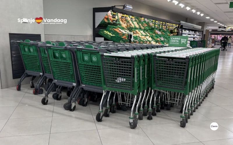 Mercadona en de slimme technologie om diefstal van winkelwagens te voorkomen