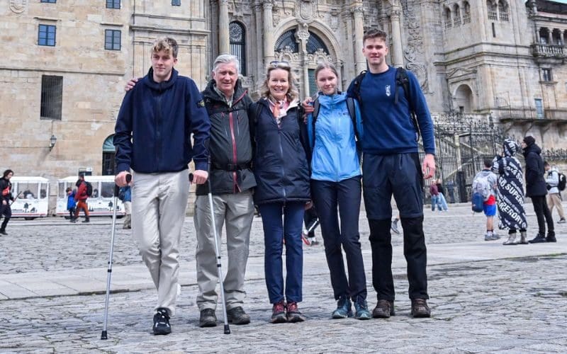 Belgische koninklijke familie voltooit na acht jaar pelgrimstocht naar Santiago de Compostela