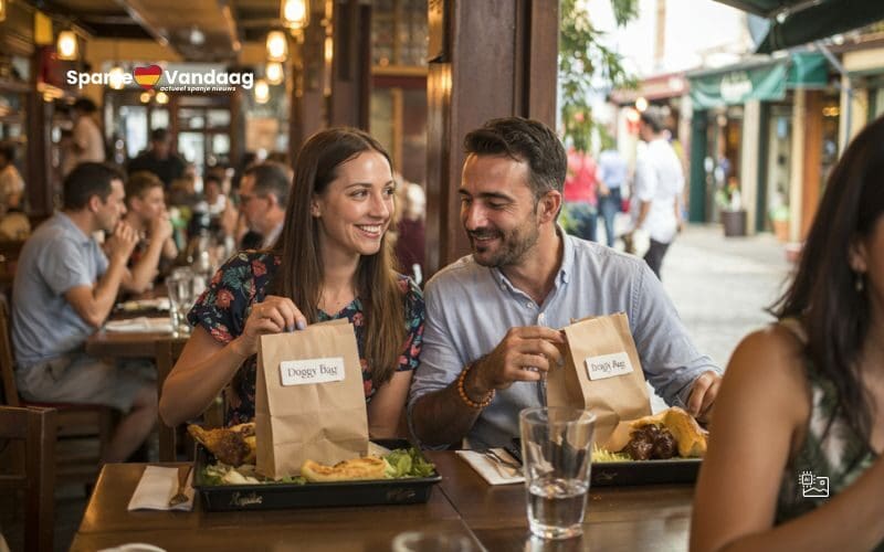 In Spanje moet je nu een gratis bakje krijgen voor je restjes in een restaurant of café