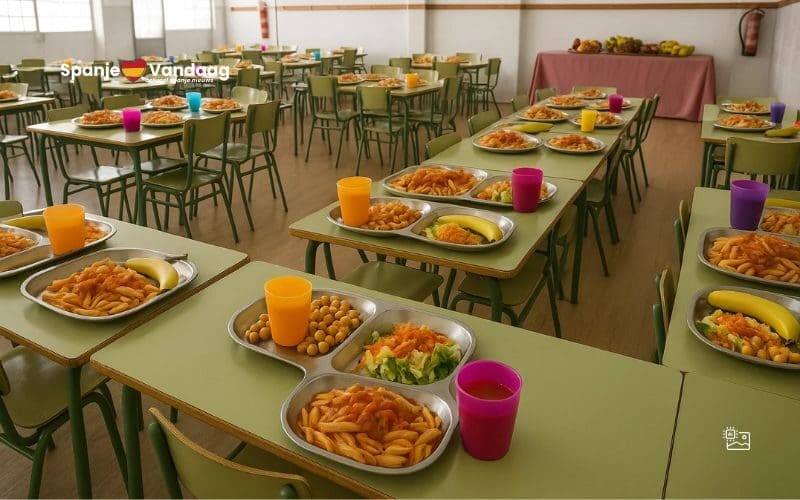 Nieuw schoolmenu in Spanje met minder bewerkt voedsel en geen gesuikerde drankjes