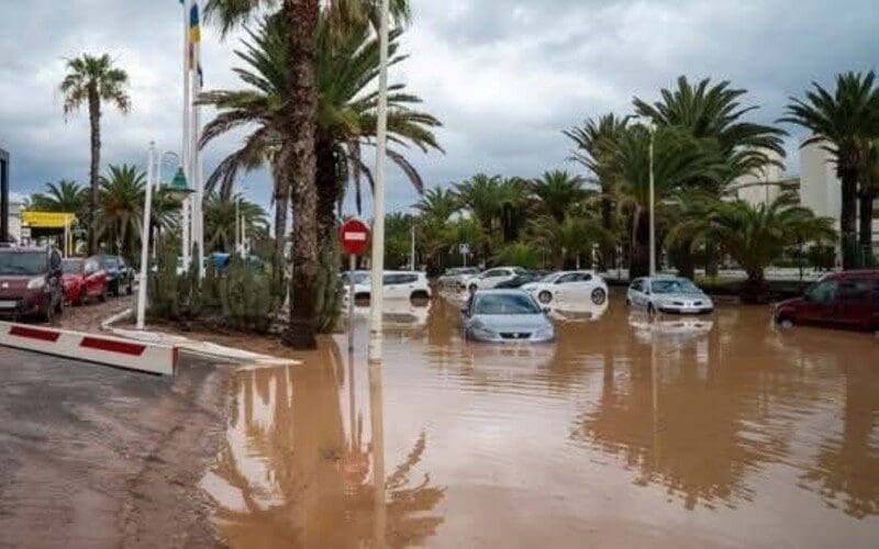 Hevige overstromingen zorgen voor honderden incidenten op Lanzarote
