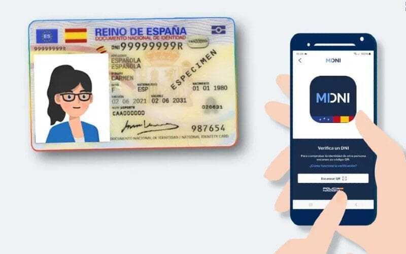Nieuw digitaal DNI maakt identificatie via mobiele app mogelijk in Spanje