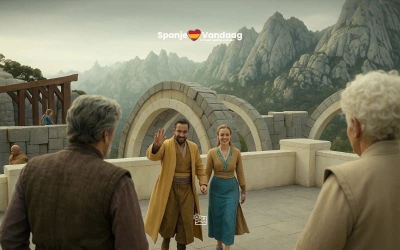 Bekende berg Montserrat te zien als de planeet Chandrila in de Star Wars serie Andor