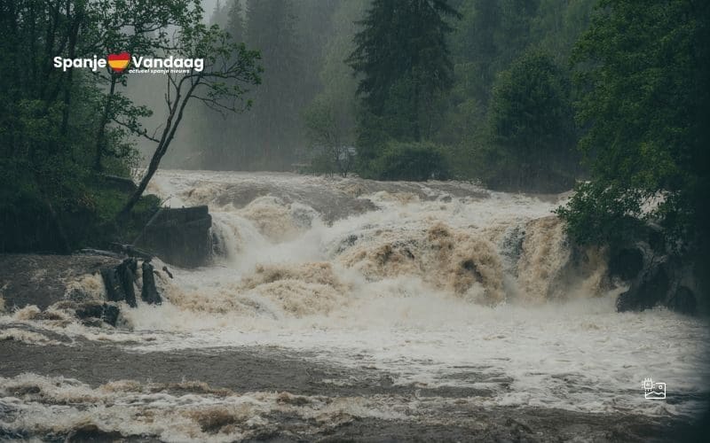 Combinatie van regen en smeltende sneeuw zorgt voor risico op overstromingen in Spanje