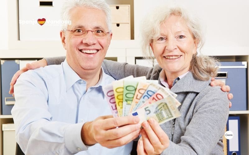 Zes op de tien Spaanse gepensioneerden ontvangen een pensioen boven de 1000 euro per maand