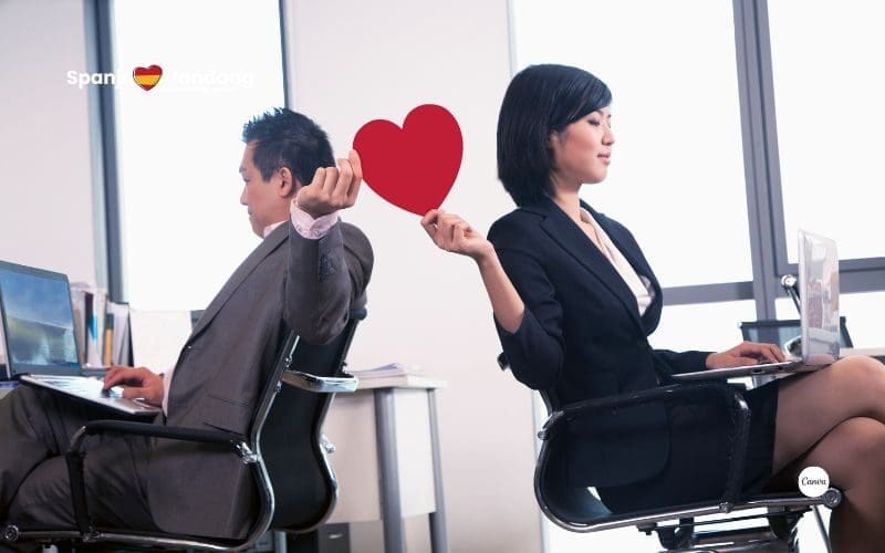 Vier op de vijf werknemers in Spanje hadden ooit een romance op het werk