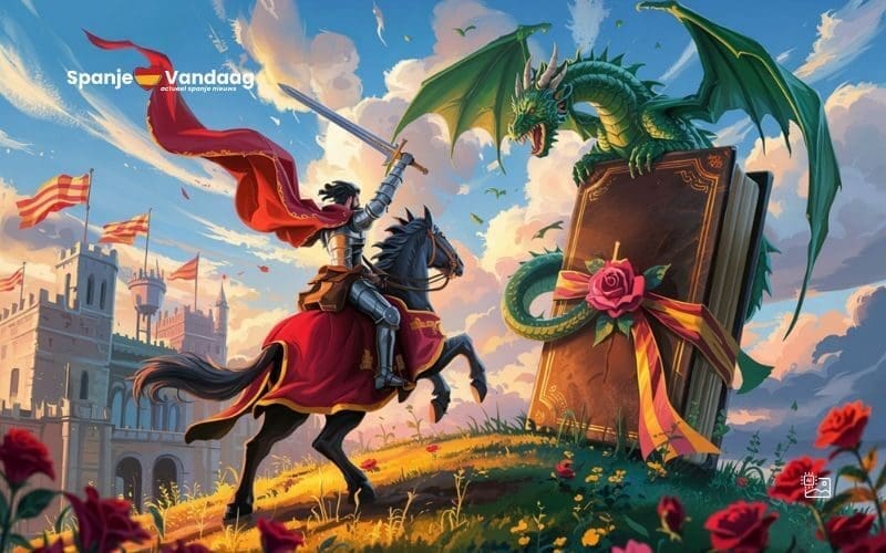 23 april: boeken en rozen tijdens Sant Jordi in Catalonië