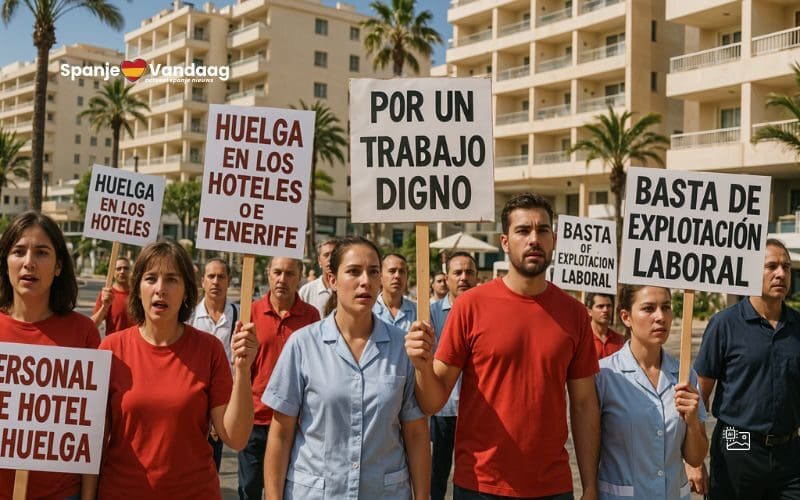 Staking in hotels op Tenerife met verplichte minimale dienstverlening tijdens Pasen