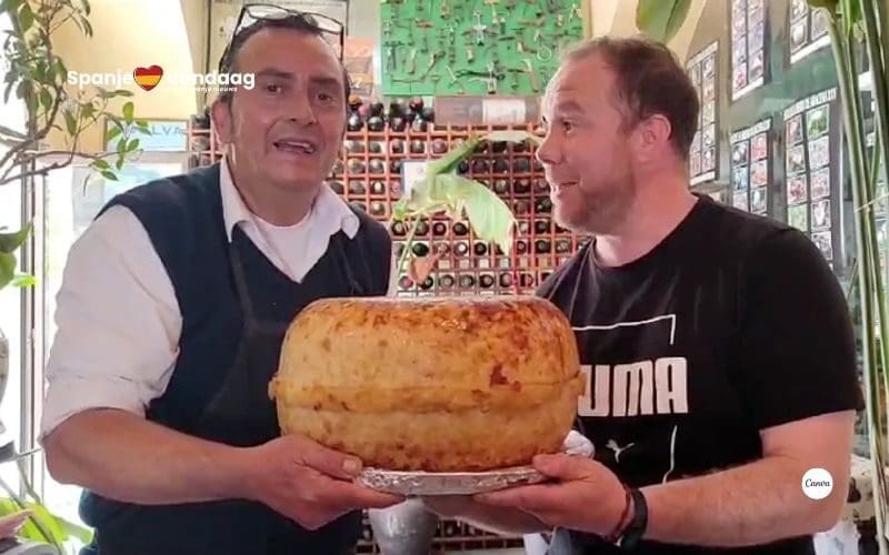 In dit dorp in Huelva kun je een gigantische tortilla van 40 kilo eten