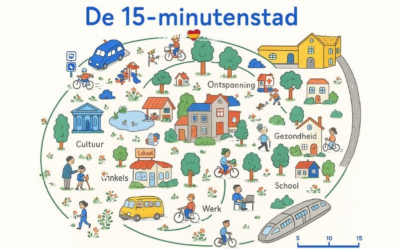 Ecologen pleiten voor ’15-minutenstad’ na massale stroomstoring in Spanje