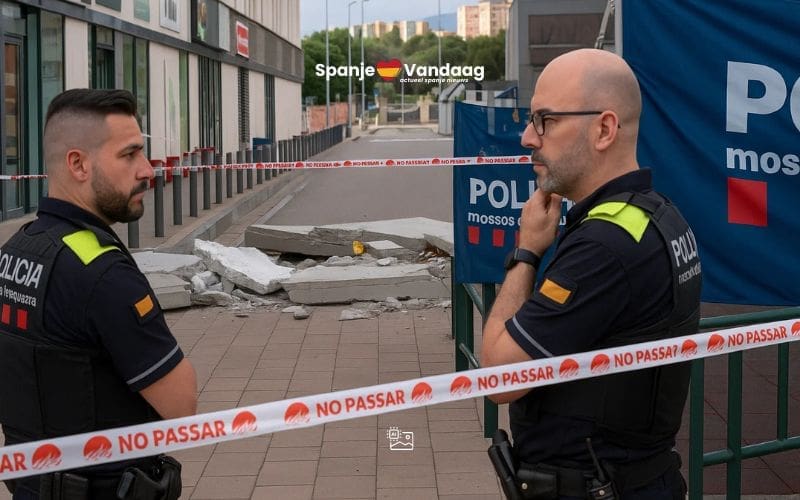 Dodelijk ongeluk in winkelcentrum Sabadell door vallend betonblok
