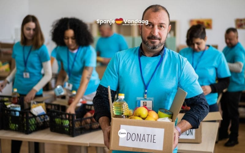 Meer dan de helft van de Spanjaarden doneerde in 2024 aan goede doelen