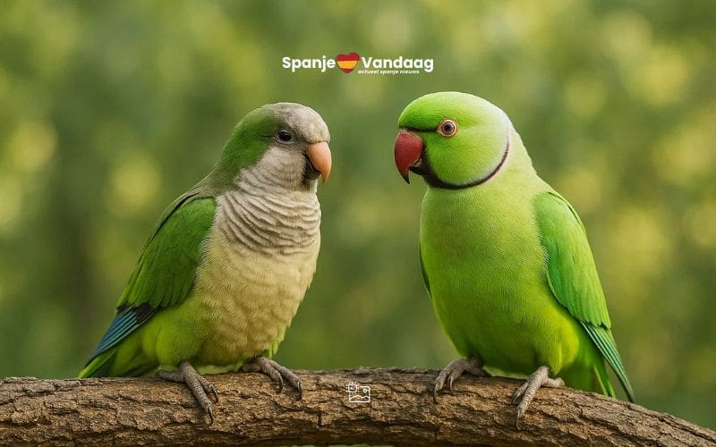 Exotische vogels overspoelen Spaanse steden en bedreigen biodiversiteit