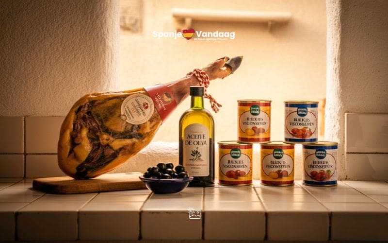 Spanje is exporttopper in het buitenland met ham, olijfolie en visconserven