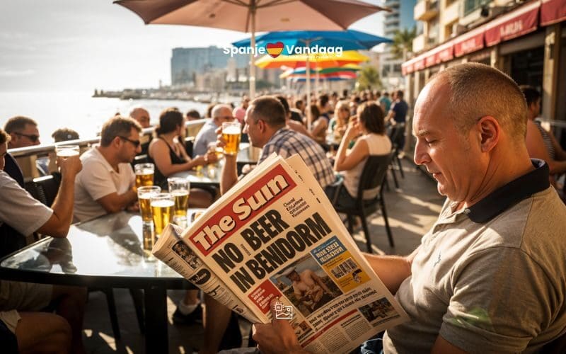 Britse sensatiekrant roept ‘No beer in Benidorm’ tijdens stroomstoring, maar het bier vloeide rijkelijk