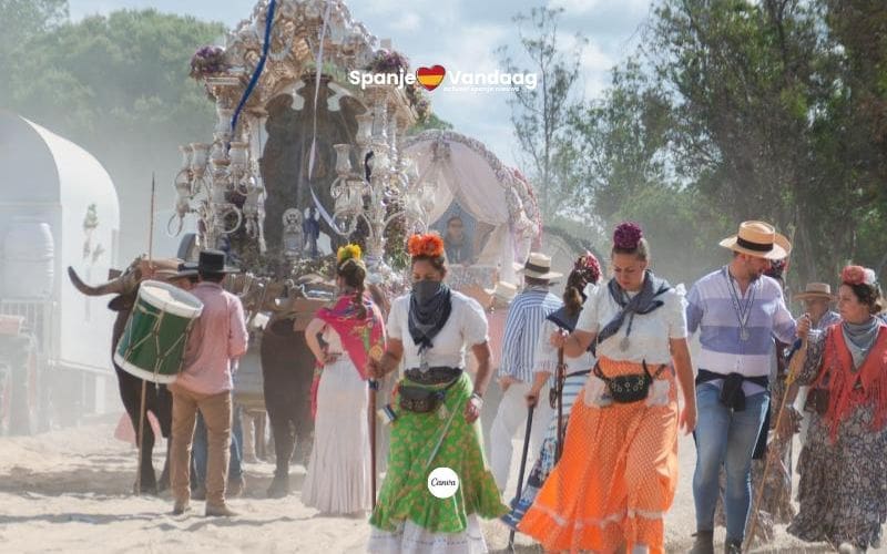Romería del Rocío 2025 en de vertrekdata van de broederschappen uit Huelva