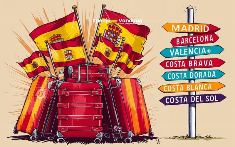 Meer dan 6,5 miljoen buitenlandse toeristen in Spanje in maart met recordcijfers in het eerste kwartaal (2025)