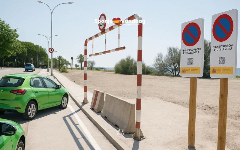 Meerdere strandparkings aan de Costa Dorada zijn gesloten wegens milieuregels