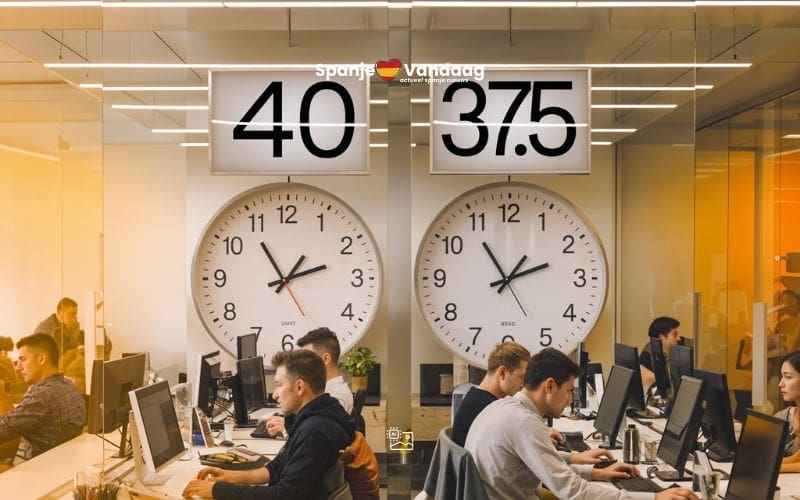 Spaanse regering keurt wetsvoorstel voor kortere werkweek van 37,5 uur goed