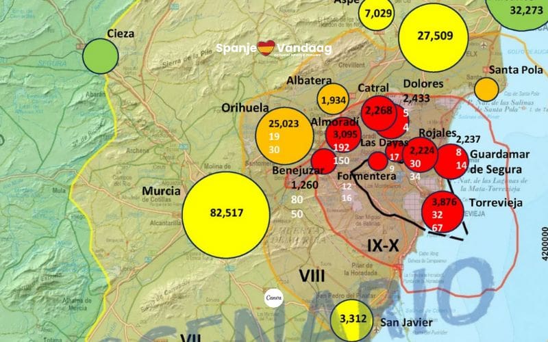 Onderzoek schrijft over aardbevingsgevaar aan de Spaanse kust met mogelijk duizenden doden