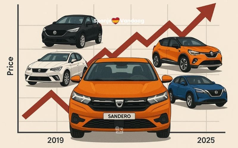 Nieuwe auto’s in Spanje zijn 40 procent in prijs gestegen vergeleken met 2019