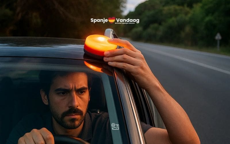 Nieuwe V-16 noodlamp in Spanje straks verplicht, maar agenten waarschuwen voor gevaar