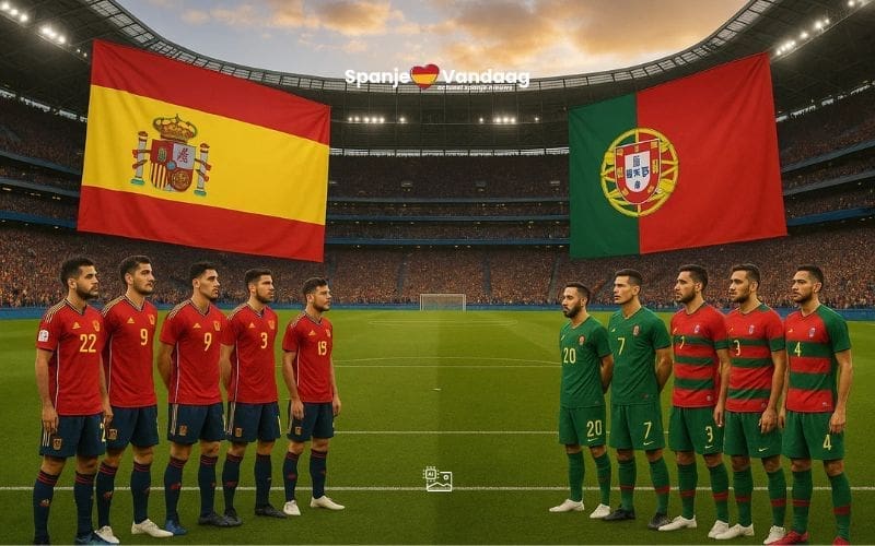 Spanje en Portugal strijden zondag om Nations League-titel