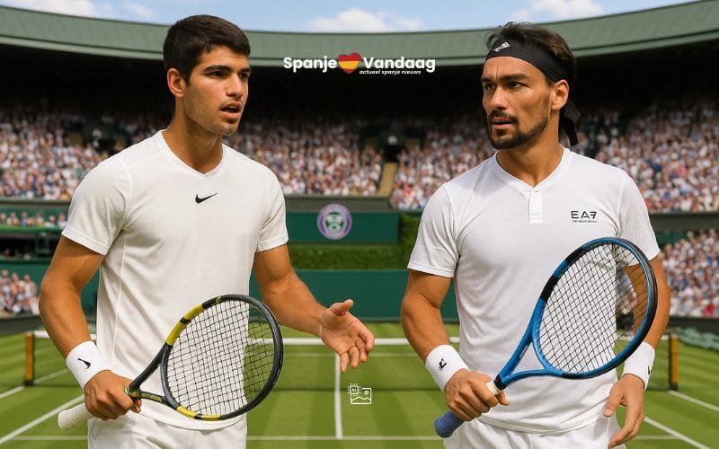Tennis: Spanjaard Carlos Alcaraz begint op Wimbledon tegen de Italiaanse veteraan Fognini