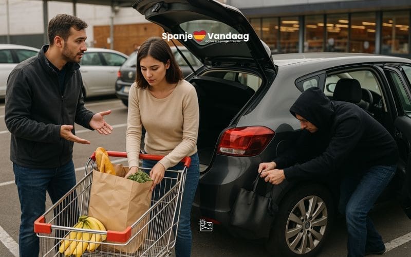 Let op voor diefstal afleidingstruc bij parkeerplaatsen winkelcentra en supermarkten in Spanje