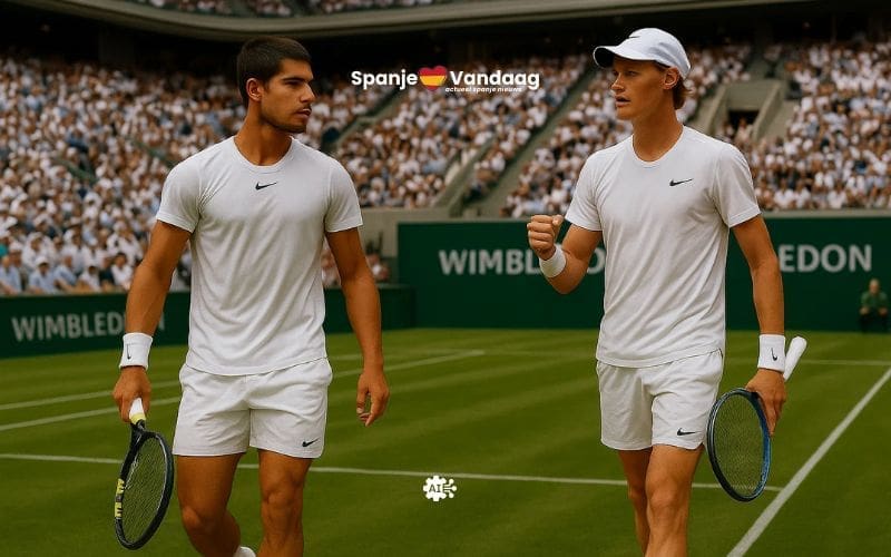 Carlos Alcaraz bereikt opnieuw Wimbledon-finale en treft Jannik Sinner