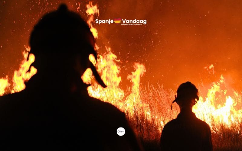 Hevige bosbrand in Toledo zorgt voor evacuaties en rook in Madrid