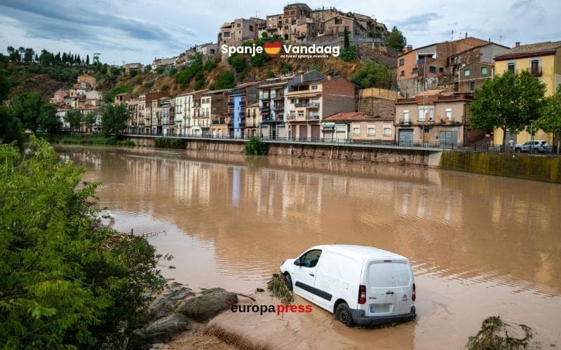 Zware storm DANA veroorzaakt chaos in Catalonië, Aragón en Valencia