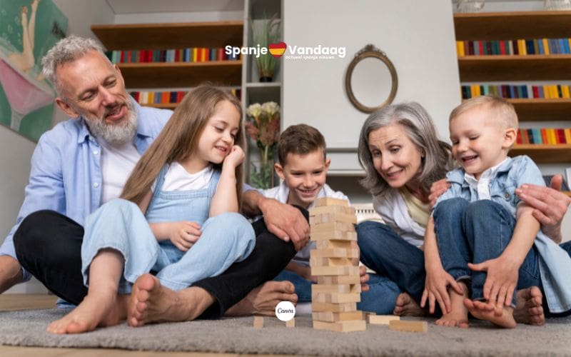 Vier op de vijf grootouders in Spanje passen op hun kleinkinderen
