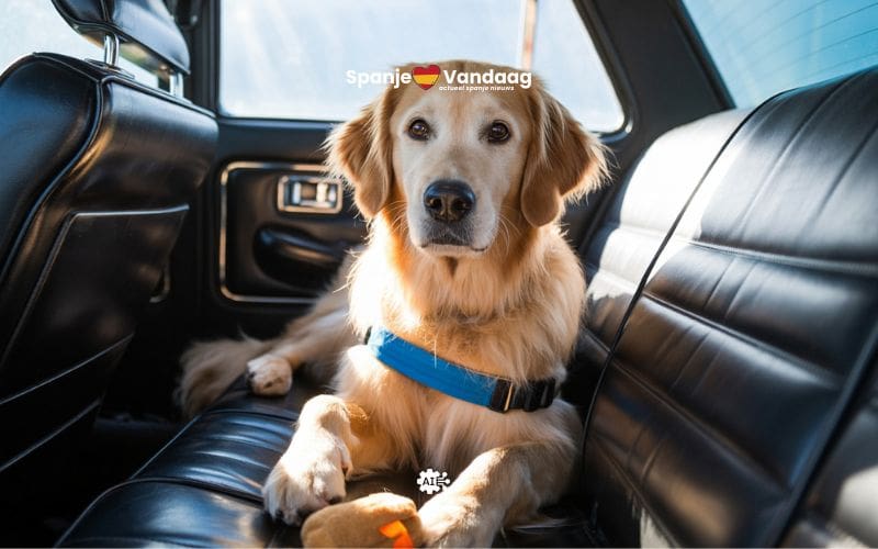 Duizenden euro’s boete als je hond niet veilig in de auto reist in Spanje