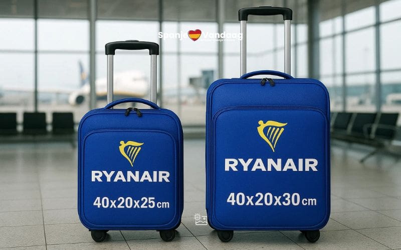 Ryanair geeft reizigers vijf centimeter meer ruimte voor gratis handbagage