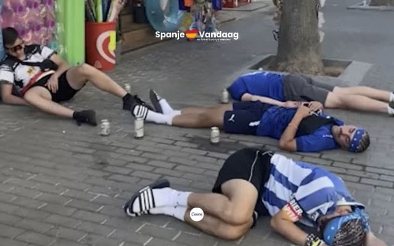 Bewoners verbijsterd over dronken toeristen die slapen op straat in El Arena