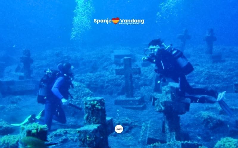 Onderwaterkerkhof bij Canarische Eiland La Palma herdenkt tragische piratenaanval