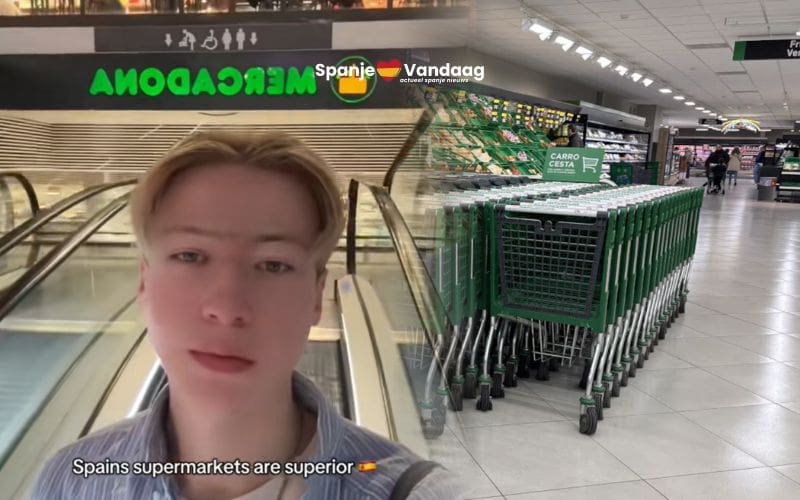 Nederlandse TikTokker verbaasd over Mercadona supermarkt die volgens hem van een ander niveau is
