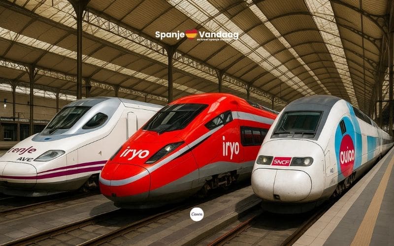 Hogesnelheidstrein verbreekt record en verslaat vliegtuig in Spanje