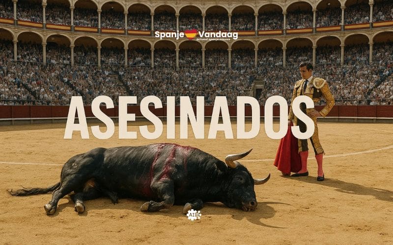 Ophef in Spanje om het woord ‘vermoord’ tijdens uitzending over stierengevechten